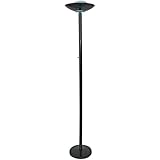 ORE International 3030BK 190W Halogen Torchiere, Black