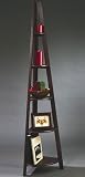 5-Shelf Corner Bookcase - Espresso