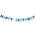 Imported HAPPY BIRTHDAY Felt Pennant Flags Bunting Garland Banner Party Decor Blue RS.230.00