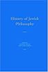 History of Jewish Philosophy (Routledge History of World Philosophies)
