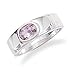 Cleversilver's Oval Amethyst Ring With A title=