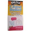 Kids Eeze chest relief soft chew lozenges, strawberry flavor - 12 ea