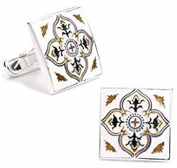 Spanish Tile Cufflinks