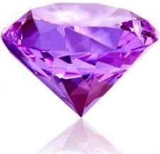 Beautiful Gaint Birthstones Paperweight Glass Diamond 80mm Crystal, Light Purple by HL Fashion