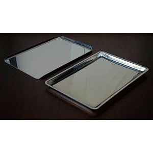 Deluxe 2 (two) Stainless Steel Bakeware Set with Jelly Roll Pan and Cookie Sheet by Home Naturals