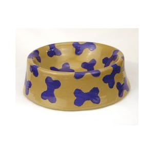 Cobalt Bones Yang Dog Bowl -Size Jumbo