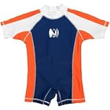 Boys Navy Orange UV Rash Suit