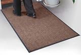 Chevron Ribbed Mat 4 X6 Brown