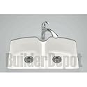 KOHLER K-6491-3U-0 Tanager Undercounter Kitchen Sink with Single Hole Faucet Drilling, White