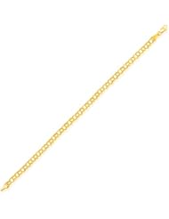 4.0 mm 14K Yellow Gold Lite Charm Bracelet