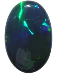 O&G Australia Natural Lightning Ridge Solid Black Opal Gemstone (1.47cttw)