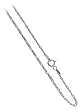 Nickel Free Italian .925 Silver 1.5mm Figaro Link Chain 16" to 30" Necklace