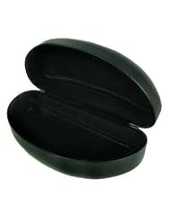 LARGE BLACK CLAMSHELL HARD EYE - SUNGLASSES CASE by Luxury Divas