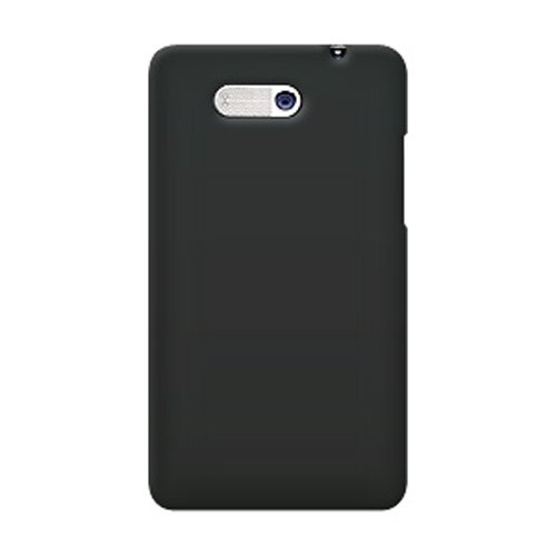 Amzer Rubberized Snap On Crystal Hard Case for HTC Aria - Black