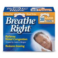 Breathe Right Nasal Strips Tan Large - 38ct