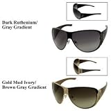 Christian Dior - Christian Dior Oversized Sunglasses SUBDIOR/1/S: Gold Mud Ivory/Brown Gray Gradient