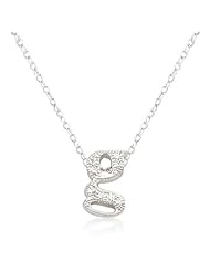 Alexander James White Gold Rhodium Plated Micro Pave Cubic Zirconia G Initial Pendant with Lobster Clasp set in Silvertone All pendants come with 16 Inch chain.