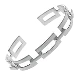 Sara Ramirez .925 Sterling silver Square bangle bracelet jewellery