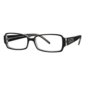 FENDI F665R 965 BLACK  CRYSTAL EYEGLASSES