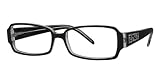 FENDI F665R 965 BLACK/ CRYSTAL EYEGLASSES