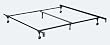 Standard Queen/Cal King/East King Adjustable Bed Frame with 6 Legs and 2" Wide Rollers By Hollywood Bed Frame