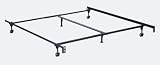 Standard Queen/Cal King/East King Adjustable Bed Frame with 6 Legs and 1 5/8" Casters By Hollywood Bed Frame