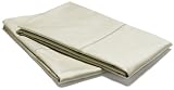 Pinzon 400-Thread-Count 100% Egyptian Cotton Hemstitch King Pillowcase Set, Sand
