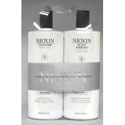 Nioxin System 1 (25.4 Oz) Cleanser & Scalp Therapy Duo Set