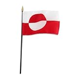 Greenland Flag 4 x 6 inch