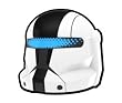 White Commando Skirata Helmet - LEGO Compatible Minifigure Piece