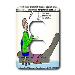 Cover image : Rich Diesslins Famous People Places Books Cartoons - Miss Muffett - the Spiders Story - Light Switch Covers - 2 plug outlet cover