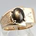 14K Yellow Gold Men's NATURAL Star Sapphire & Diamond Ring - OldCities Vintage Jewelry