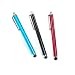 3 pcs Aqua Blue/Black/Red Capacitive Stylus/styli Touch Screen Cellphone Tablet Pen for iPhone 4 4s 3 3Gs iPod Touch iPad 2 Motorola Xoom, Samsung Galaxy, BlackBerry Playbook AMM0101US, Barnes and Noble Nook Color, Droid Bionic