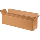 Aviditi 2066 Single-Wall Long Corrugated Box, 20" Length x 6" Width x 6" Height, Kraft (Bundle of 25)