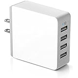 Anker 36W 4-Port USB Wall Charger Travel Adapter with PowerIQ Technology for iPhone, iPad, Samsung Galaxy, Nexus, HTC, Motorola, LG and More (White)