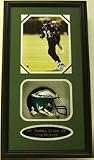Terrell Owens Mini Helmet and Autographed 8 x 10 Photograph in Deluxe Framed Shadow Box