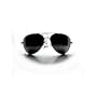 SWG UV400- Unisex Aviator Sunglasses 30012 Whole Black With Micro Fiber Cleaning Cloth x1 and SWG Clam Shell Case x1 Gift Ready ! - Perfectly Match Everyday Apparel for Women & Men