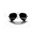 SWG UV400- Unisex Aviator Sunglasses 30012 Whole Black With Micro Fiber Cleaning Cloth x1 and SWG Clam Shell Case x1 Gift Ready ! - Perfectly Match Everyday Apparel for Women & Men