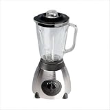 Kalorik BL-16909 500-Watt 2-Speed Countertop Blender with 48-Ounce Glass Jar, Brushed Stainless Steel
