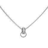 Amor Damen Halskette mit Charmträger 925 Silber 360609