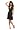 BLACK MARILYN INSPIRED PLEATED HALTER DRESS PARTY COCKTAIL GOWN, Small