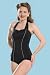 What Katie Did Black Classic Swimsuit 16UK/ 14US