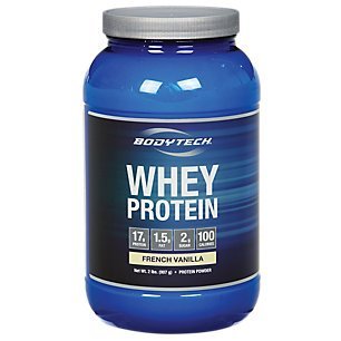 BodyTech Whey Protein - Vanilla (2 Pound Powder)