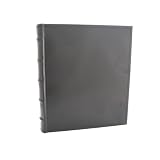 European Leather Photo Album with Archival, Acid Free Paper Holds 200 5x7" Photos, Black