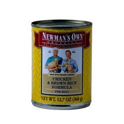 Newman's Own Organics Adult Chicken & Brown Rice Formula Canned Dog Food