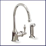Chrome Single Handle Kitchen Faucet with Sprayer