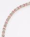 18k Gold Over Sterling Silver Amethyst & Diamond Accent Bracelet