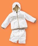 Sean John - Sean John Baby Boy Chest-Stripe Hoodie & Shorts Set