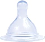 Nuby Wide Neck Silicone Nipples - 2pk
