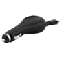 CARICABATTERIE AUTOVEICOLI per Samsung Galaxy S4 i9500 / i9505 micro USB avvolgibile in Nero! Qualit� premium firmata kwmobile!